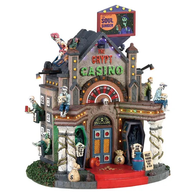 lemax-spooky-town-the-crypt-casino-b-timent-lumineux-et-sonore image 1
