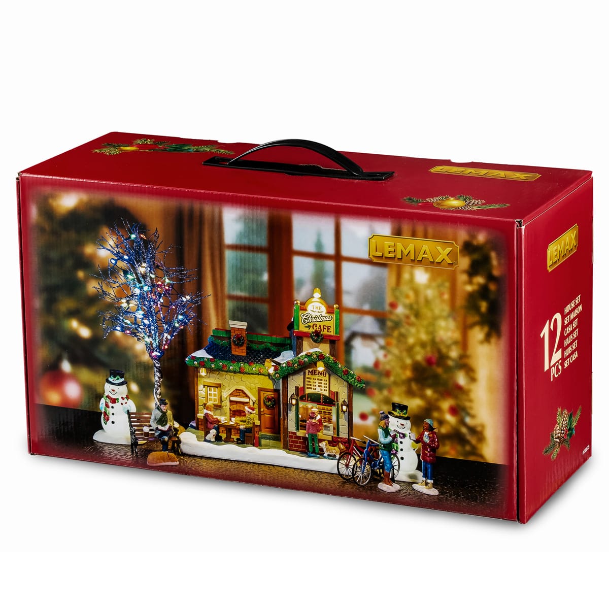 lemax-the-christmas-cafe-set-village-miniature-caddington image 2