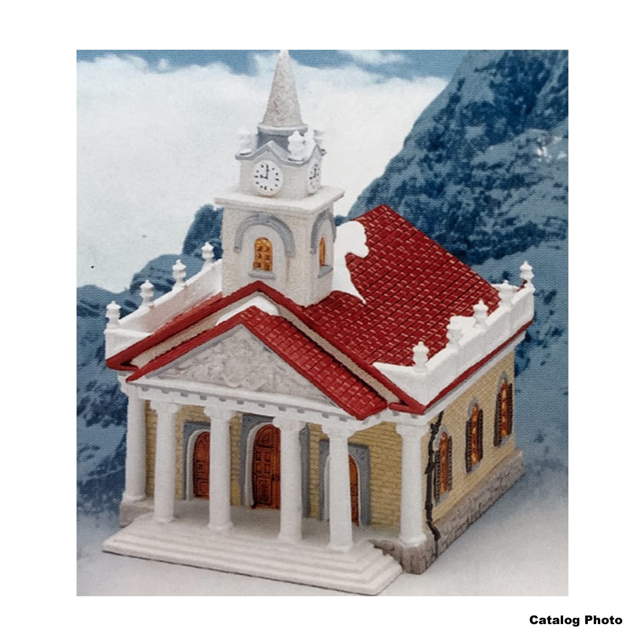 lemax-community-church-glise-de-village-miniature-lumineuse image 2