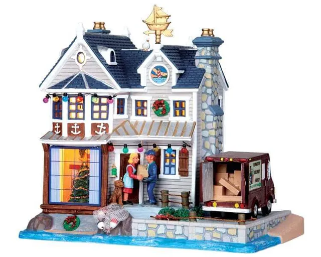 lemax-christmas-delivery-b-timent-village-de-no-l-miniature-lumineux image 1
