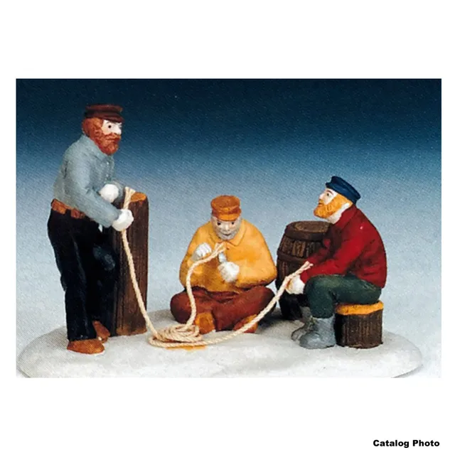 lemax-fixing-the-line-figurine-d-cor-village-p-cheurs image 1