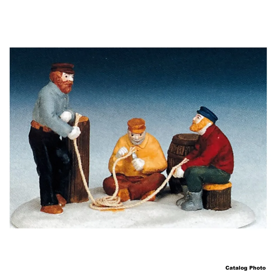 lemax-fixing-the-line-figurine-d-cor-village-p-cheurs image 1
