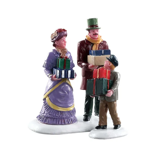 lemax-walking-family-figurines-caddington-village-de-no-l image 1
