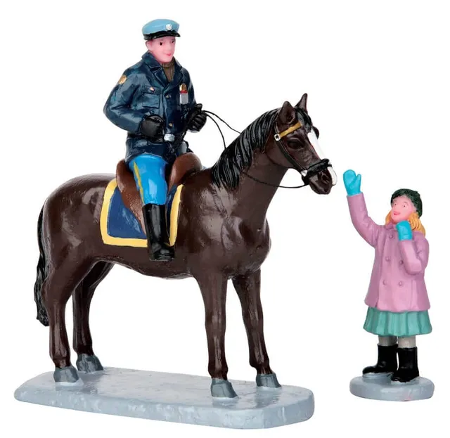 lemax-mounted-policeman-set-de-2-figurines-village-miniature image 1