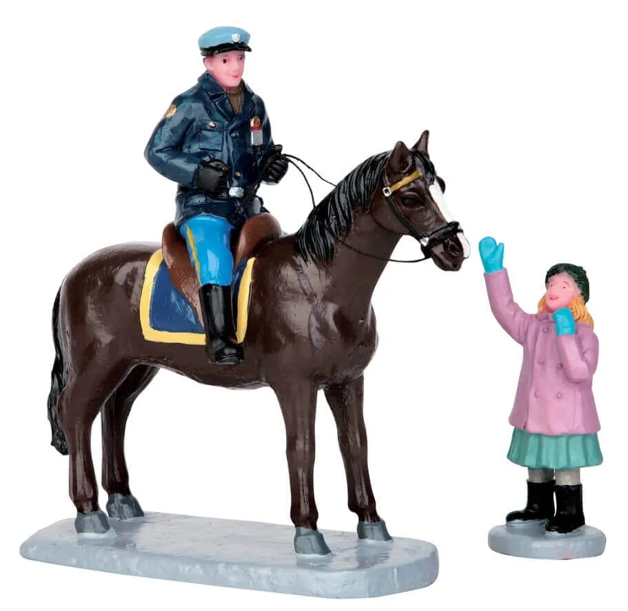 lemax-mounted-policeman-set-de-2-figurines-village-miniature image 1