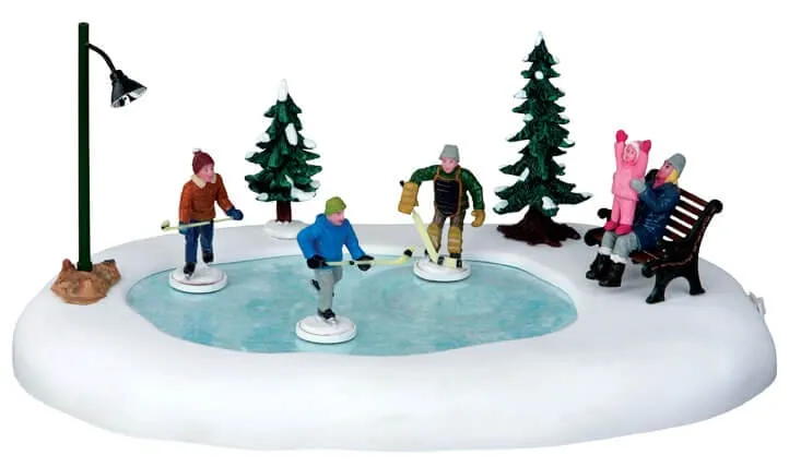 lemax-holiday-hockey-set-of-8-set-8-figurines-hockey-sur-glace image 1