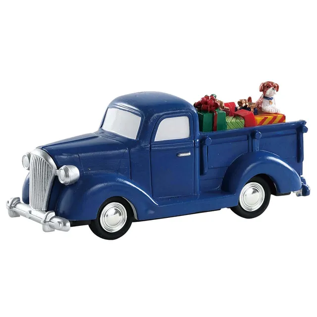 lemax-tis-better-to-give-camion-vintage-bleu-cadeaux-de-no-l image 1