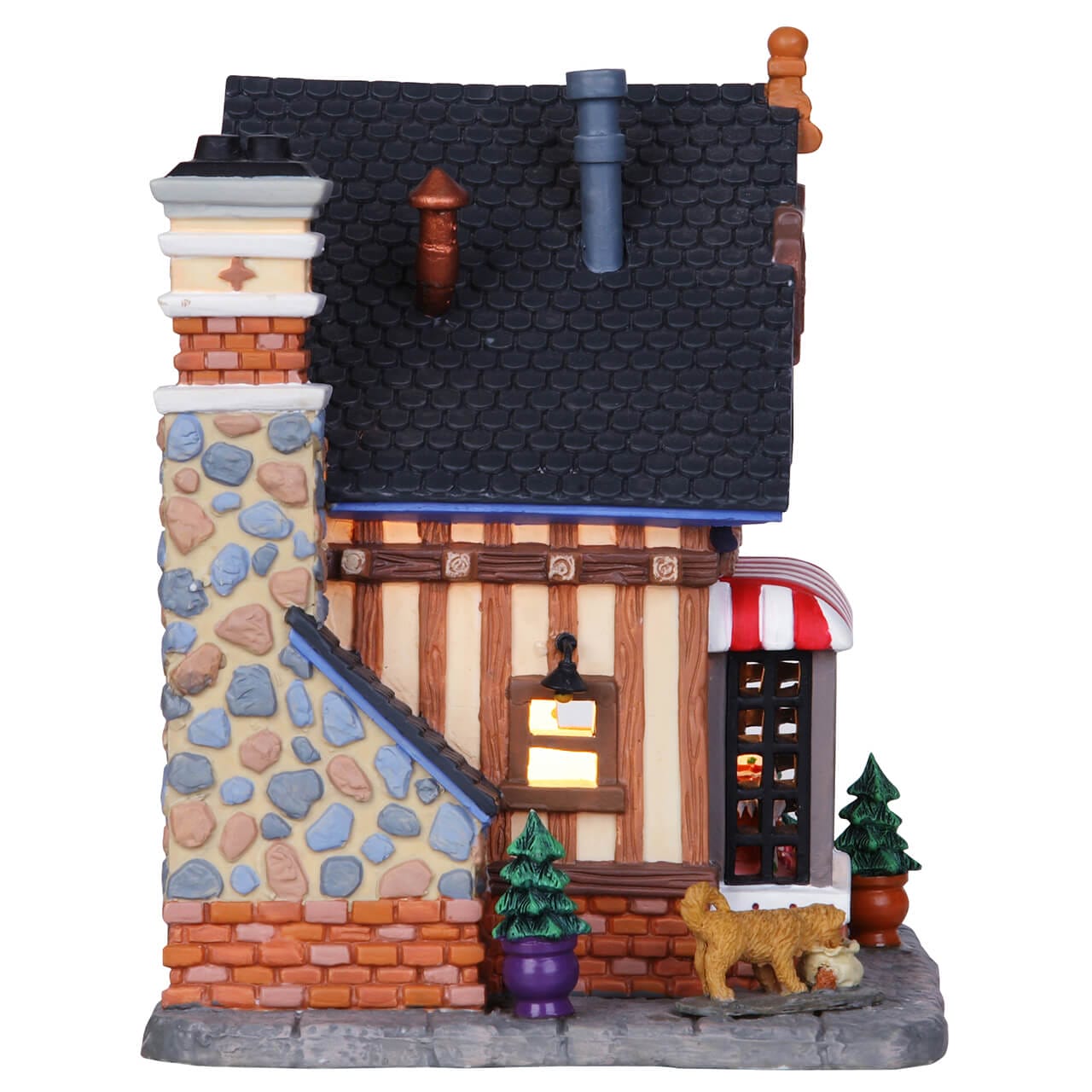 lemax-bridgette-s-gingerbread-bakery-b-timent-lumineux-village-de-no-l image 2