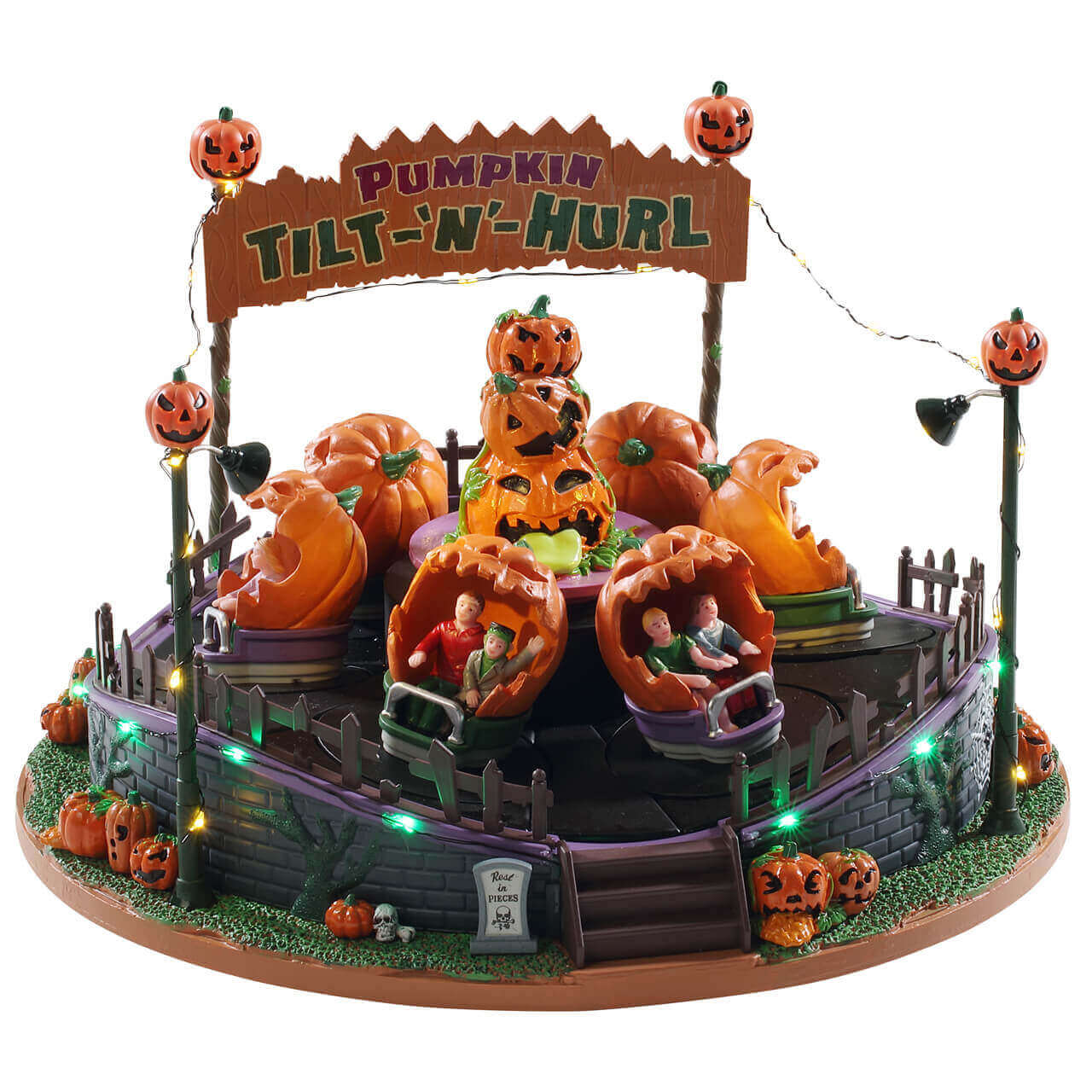 lemax-pumpkin-tilt-n-hurl-man-ge-lumineux-spooky-town image 1