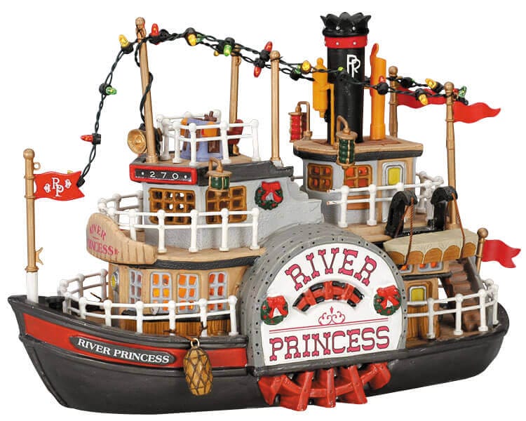 lemax-river-princess-bateau-miniature-pour-village-de-no-l image 2