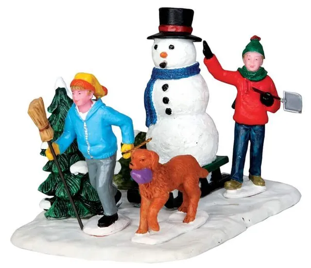 lemax-snowman-transport-figurine-bonhomme-de-neige-village-de-no-l image 1