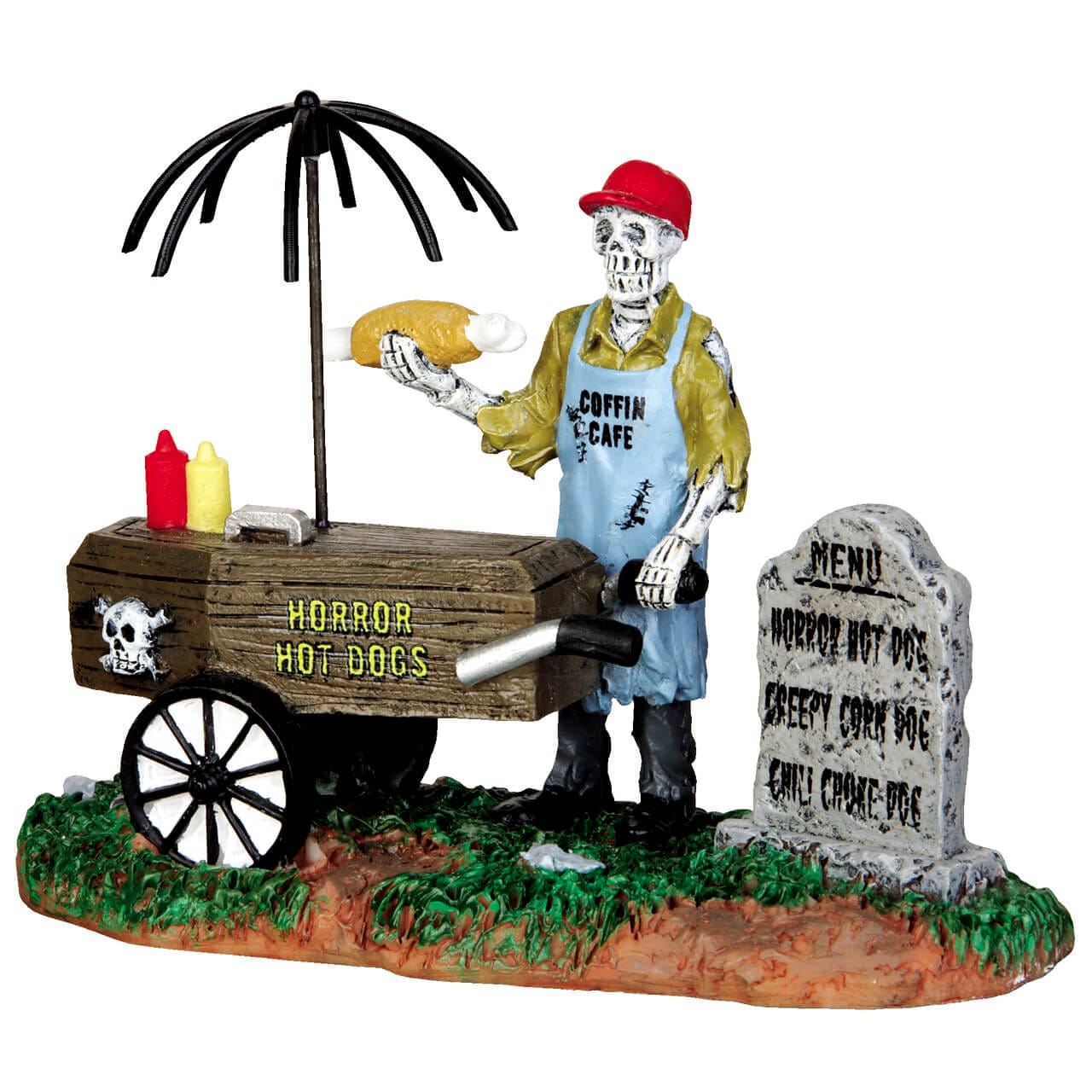 lemax-ghoul-hot-dog-vendor-figurine-miniature-spooky-town image 1