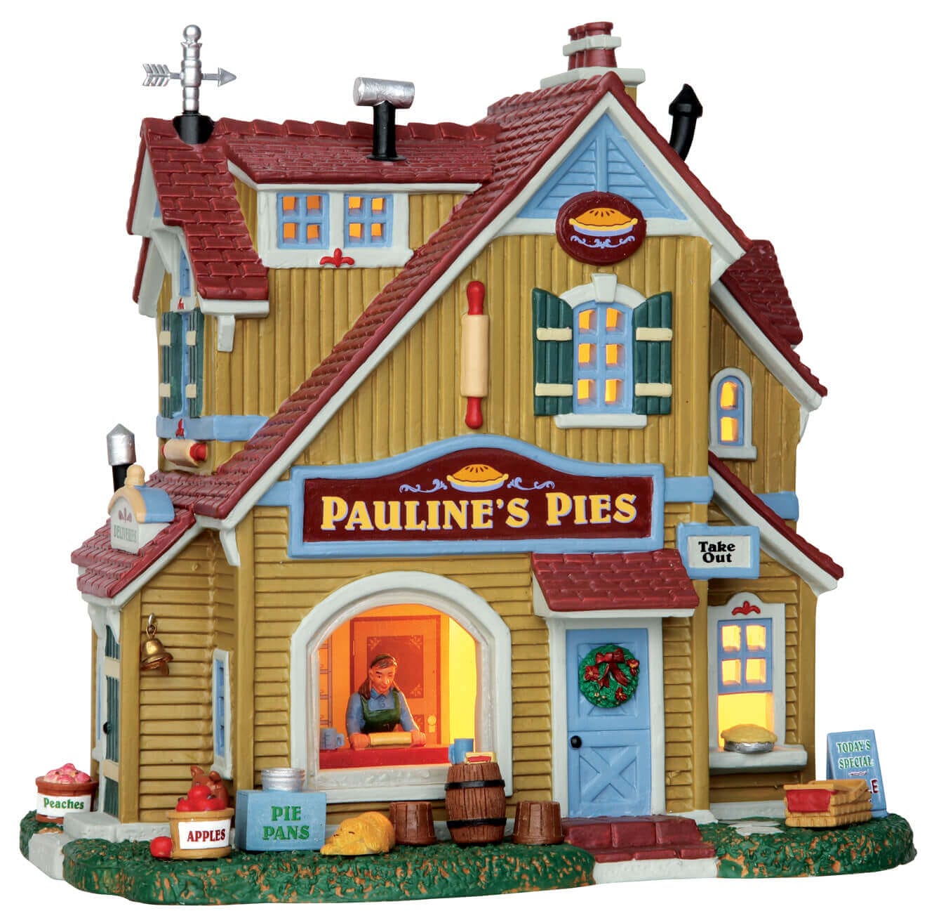 lemax-pauline-s-pie-shop-boutique-lumineuse-village-miniature image 1