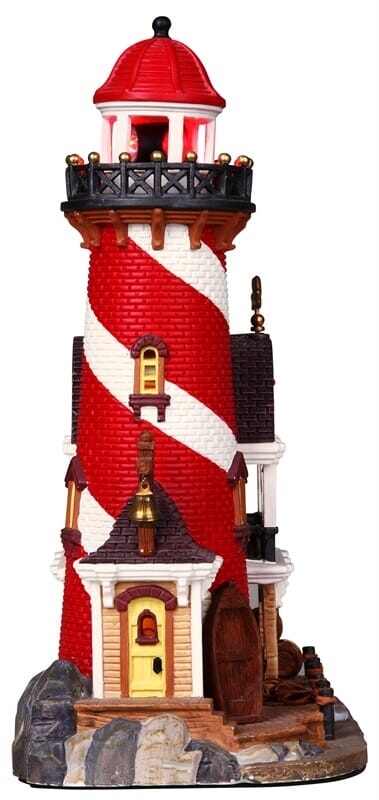 lemax-swordfish-point-lighthouse-phare-miniature-lumineux-village-de-no-l image 3
