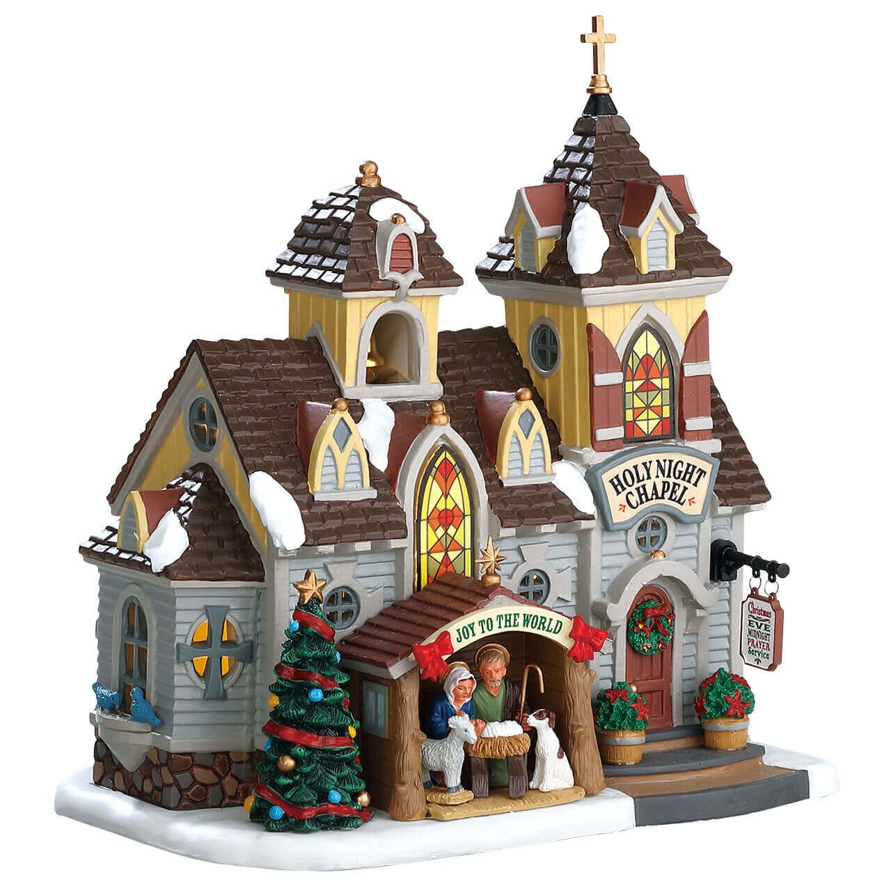 lemax-holy-night-chapel-glise-miniature-lumineuse-village-de-no-l image 1