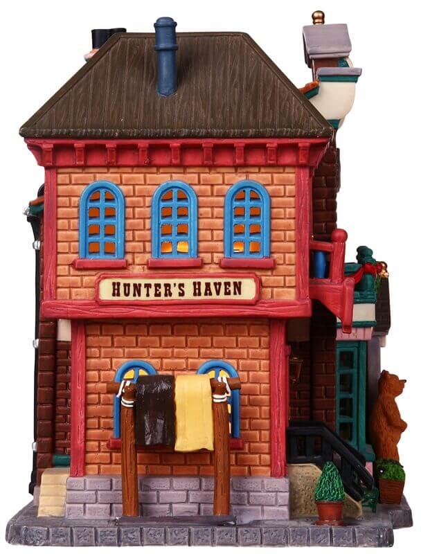 lemax-gunsmith-tanner-boutique-de-village-miniature-lumineuse image 3