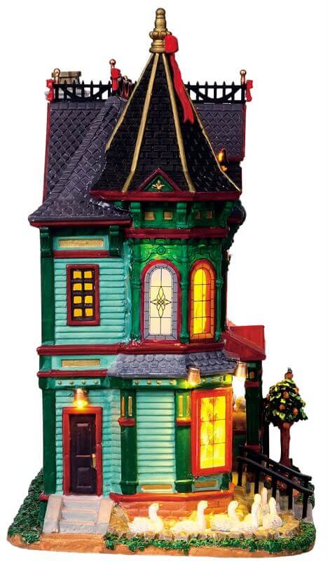 lemax-12-days-of-christmas-manor-manoir-miniature-lumineux image 3