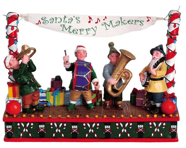lemax-santa-s-merry-makers-groupe-de-figurines-de-no-l-miniatures image 1