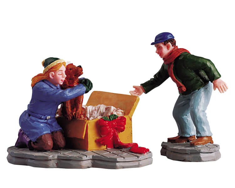 lemax-christmas-puppy-figurine-chiot-de-no-l-village-miniature image 1