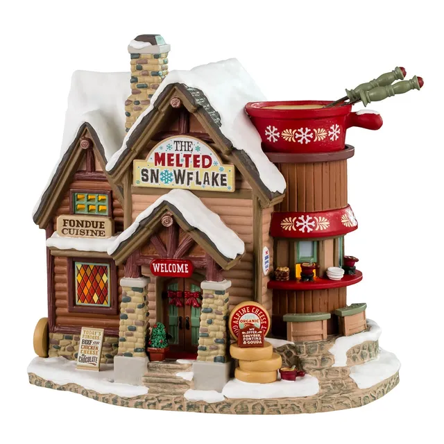 lemax-the-melted-snowflake-chalet-fondue-miniature-vail-village image 1