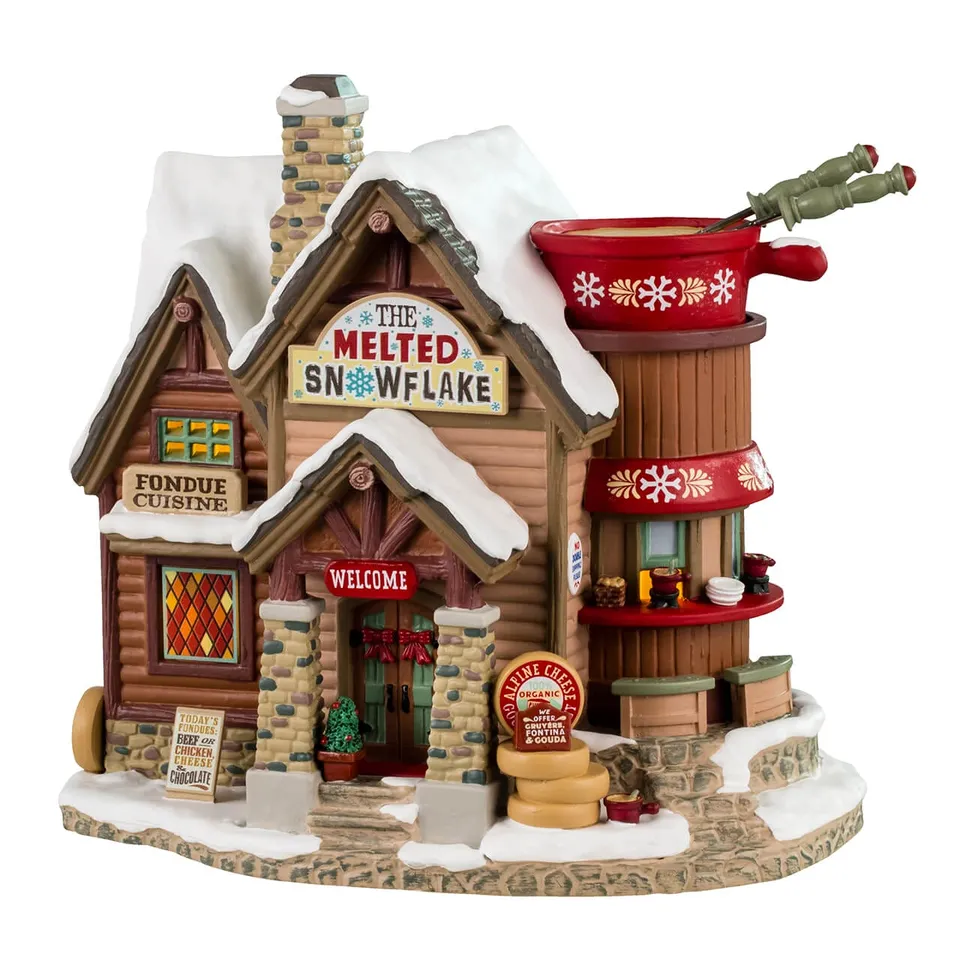 lemax-the-melted-snowflake-chalet-fondue-miniature-vail-village image 1