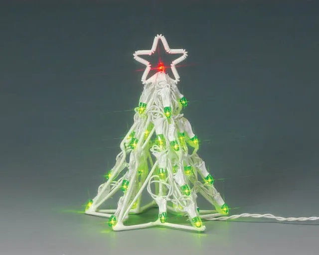 lemax-lighted-sculpture-christmas-tree-sapin-lumineux-miniature image 1