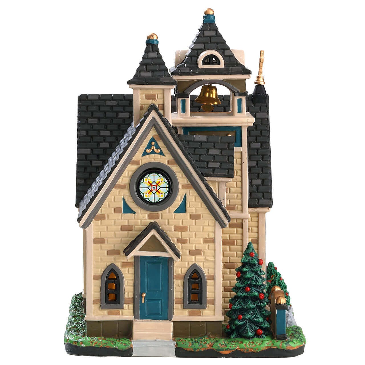 lemax-st-michael-s-parish-church-glise-miniature-lumineuse image 3