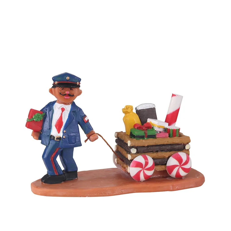 lemax-gingerman-post-figurine-sugar-n-spice-facteur image 1