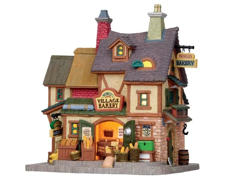 lemax-michelle-s-village-bakery-maison-miniature-lumineuse-boulangerie image 1