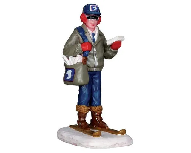 lemax-skiing-mailman-figurine-village-de-no-l image 1