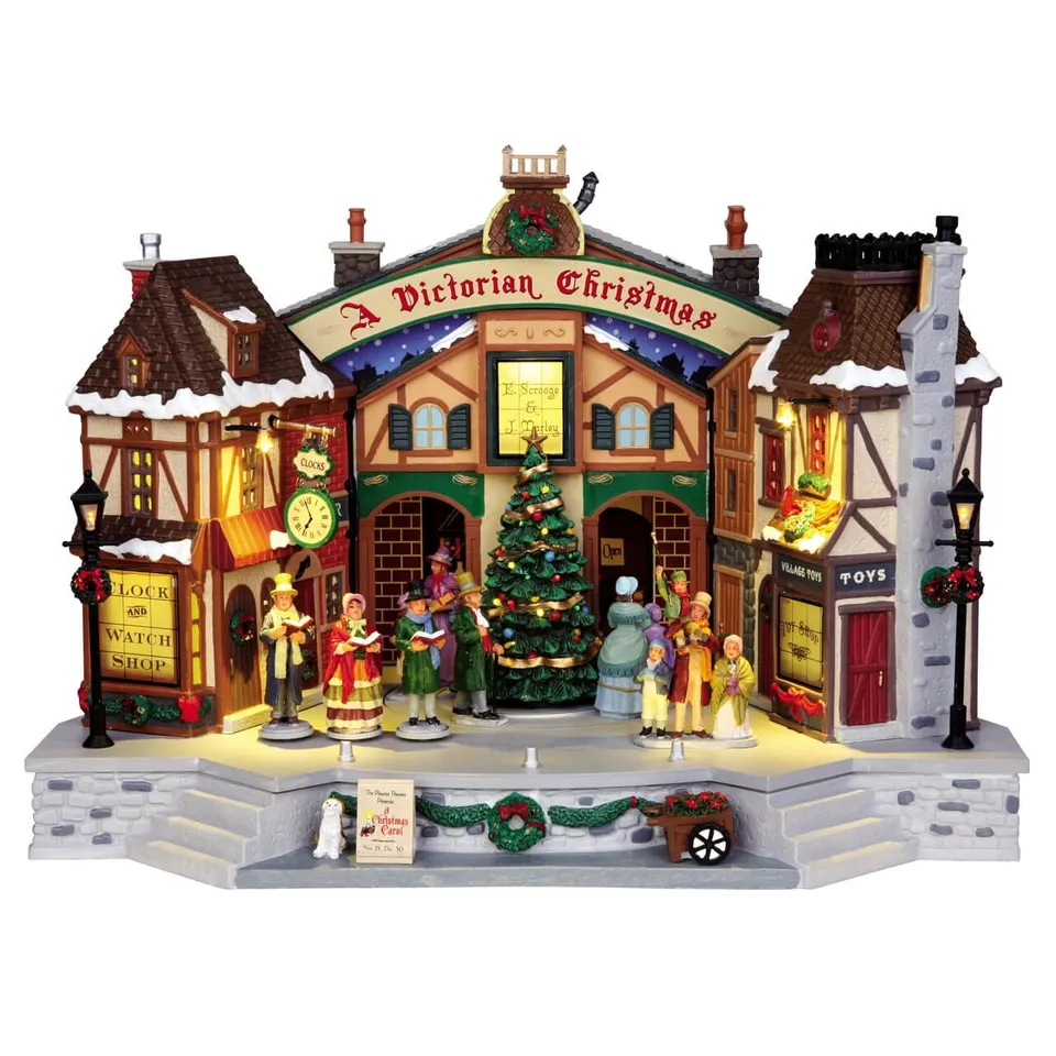 lemax-a-christmas-carol-play-th-tre-de-no-l-anim-lumineux image 1