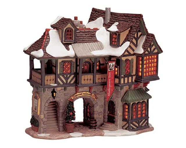 lemax-shakespeare-inn-b-timent-de-village-de-no-l-lumineux image 1