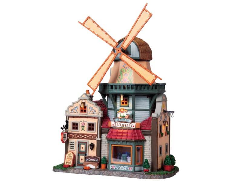 lemax-tara-s-dutch-mill-restaurant-village-de-no-l-lumineux-miniature image 1