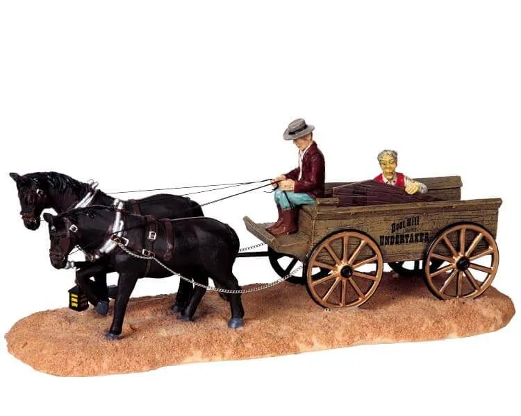 lemax-boot-hill-undertaker-maison-miniature-lumineuse-spooky-town image 1