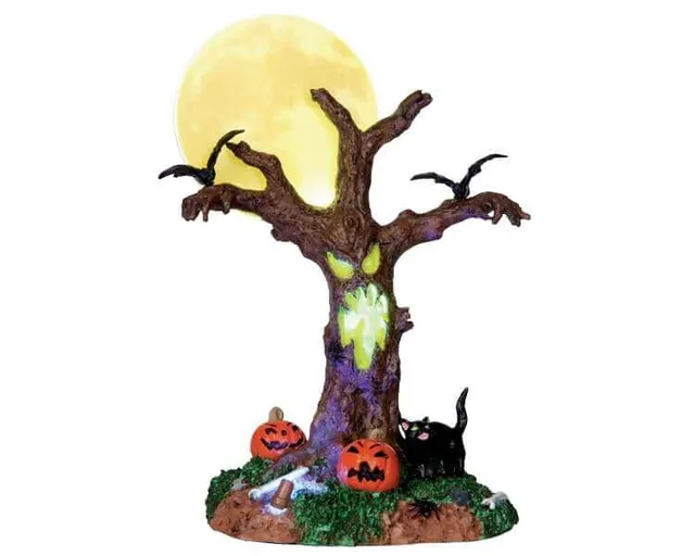lemax-scary-moonlit-tree-arbre-lumineux-spooky-town image 1