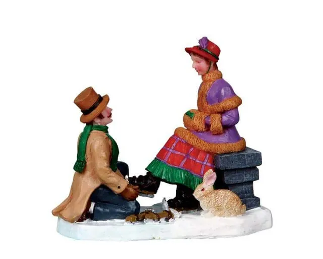 lemax-ice-skating-date-figurine-patinage-village-miniature image 1