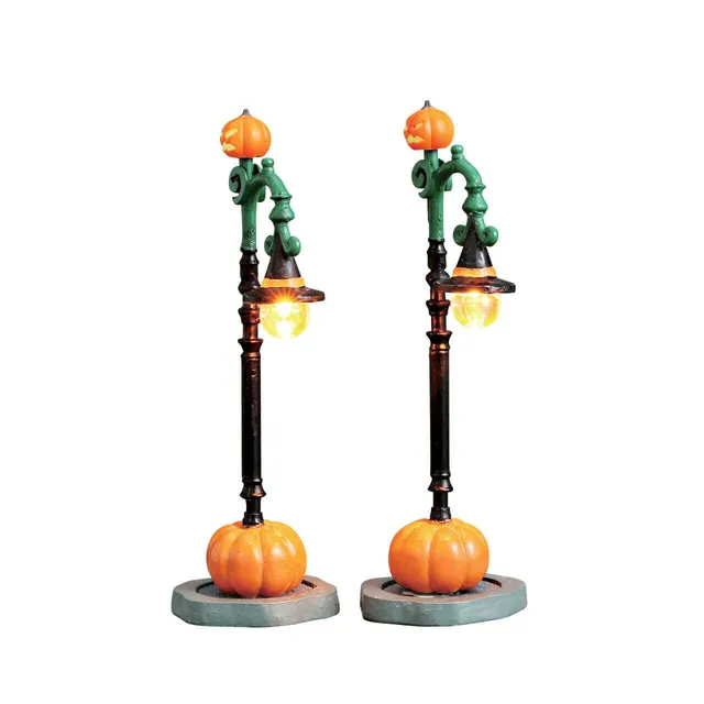 lemax-witch-pumpkin-patch-lot-de-2-accessoires-spooky-town image 1