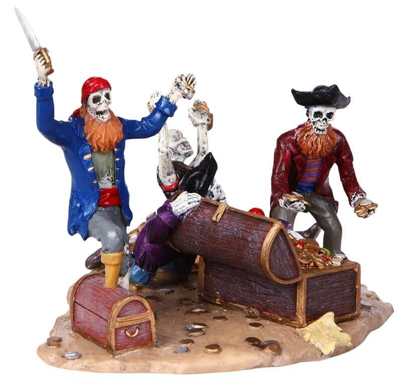 lemax-spooky-town-pirate-s-treasure-chest-coffre-au-tr-sor image 2