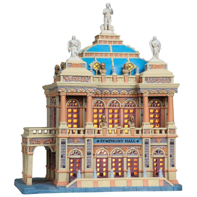 lemax-symphony-hall-b-timent-de-village-de-no-l-lumineux-miniature image 1