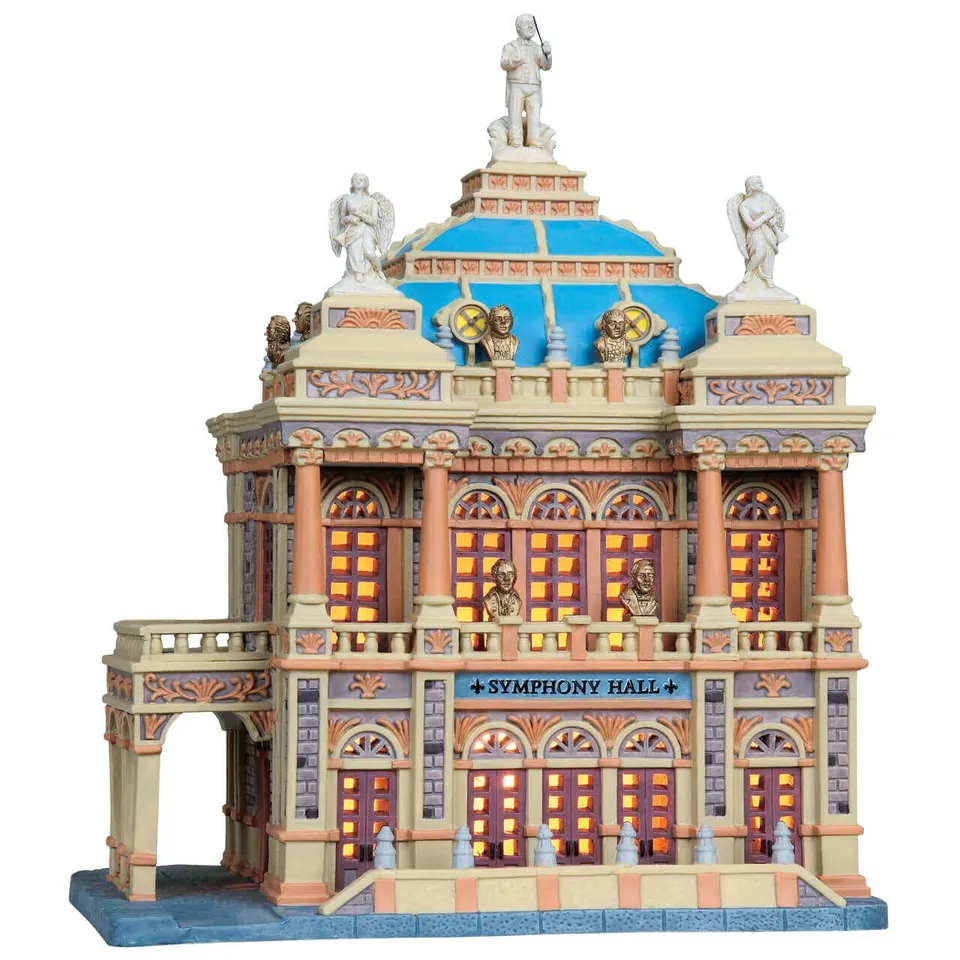 lemax-symphony-hall-b-timent-de-village-de-no-l-lumineux-miniature image 1
