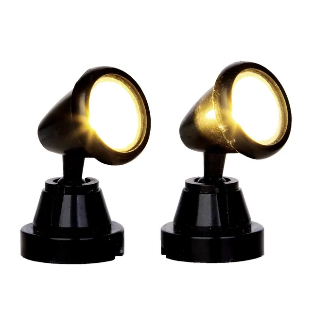 lemax-round-spot-light-set-of-2-clairage-village-miniature image 1