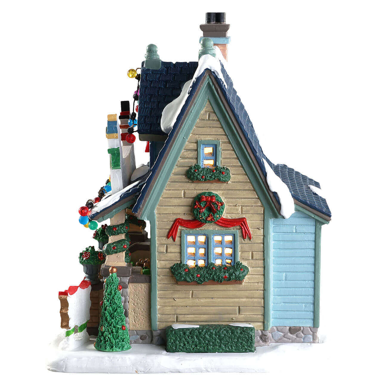 lemax-best-decorated-house-maison-miniature-de-no-l-d-cor-e image 2