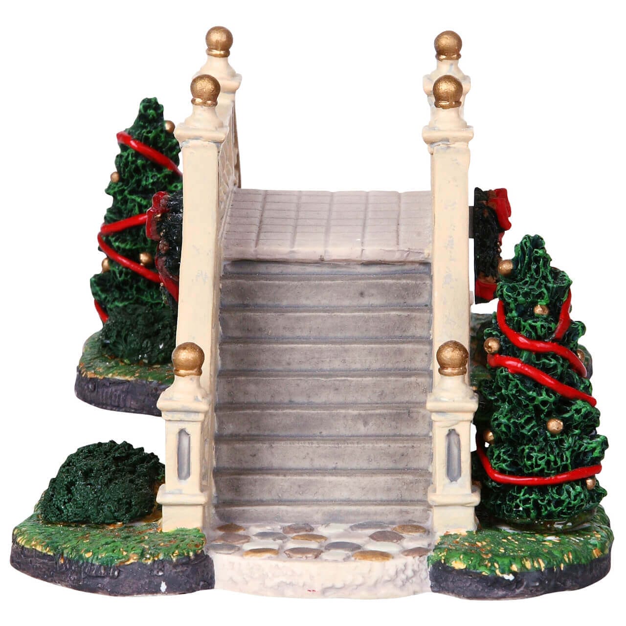 lemax-park-footbridge-pont-miniature-avec-sapins-d-cor-s image 3