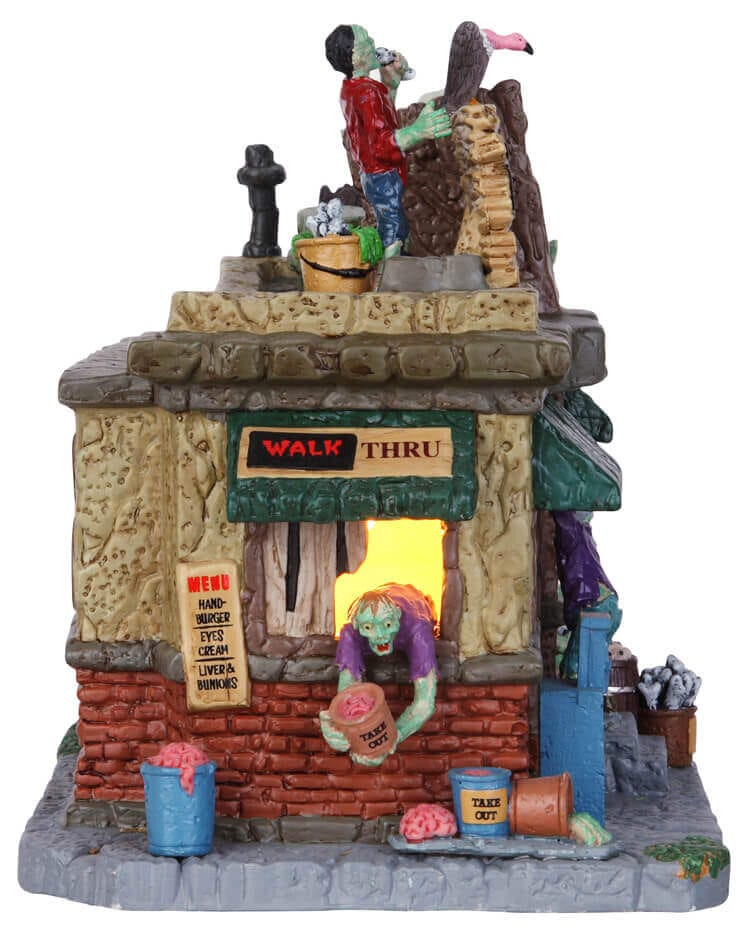 lemax-zombie-eatery-b-timent-spooky-town-miniature image 3
