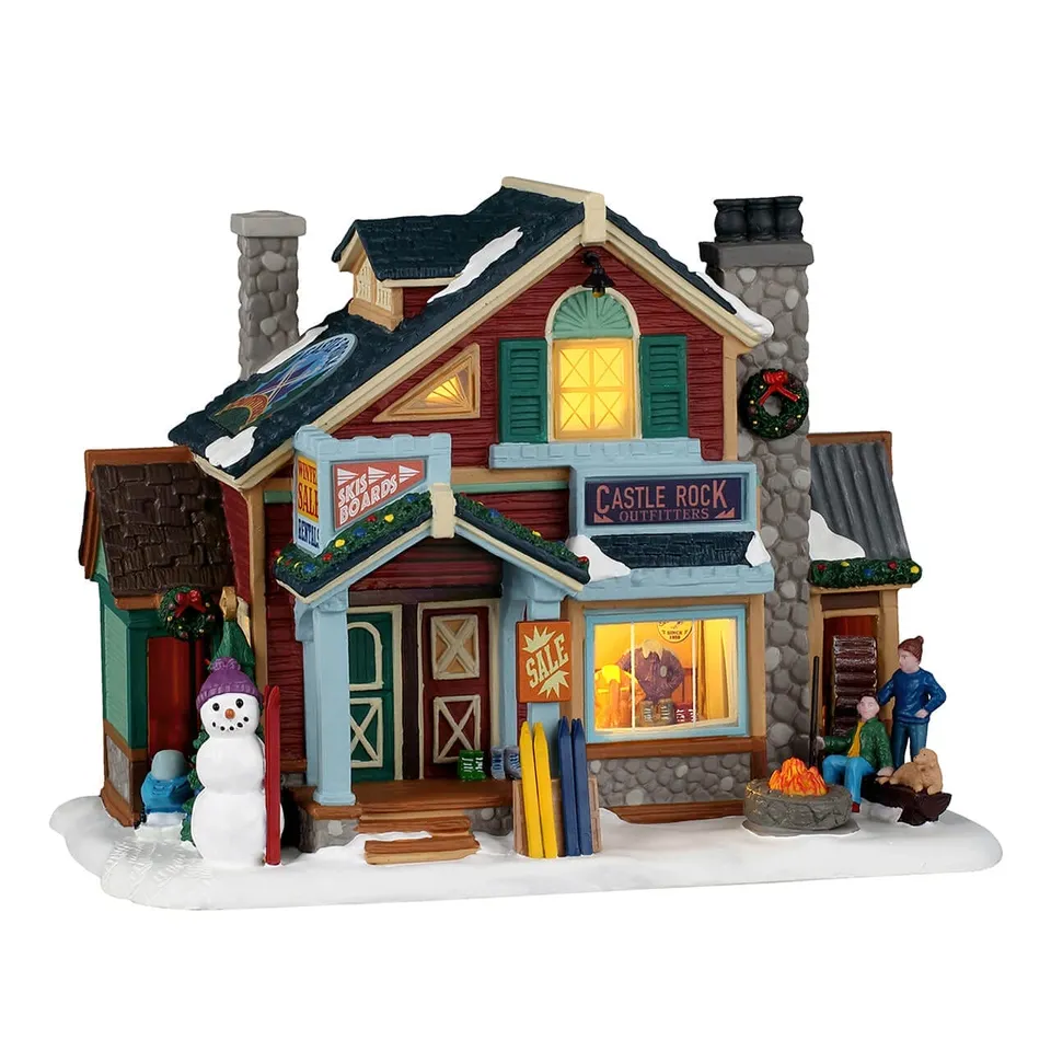 lemax-castle-rock-ski-outfitters-boutique-de-ski-vail-village-lumineuse image 1