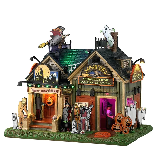 lemax-samantha-s-supernatural-boutique-halloween-spooky-town-lumineuse image 1