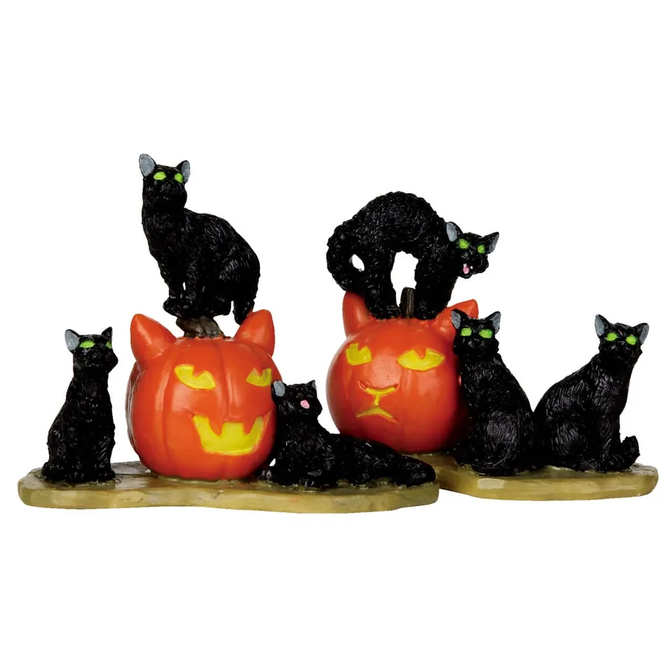 lemax-halloween-cats-set-de-2-figurines-spooky-town image 1
