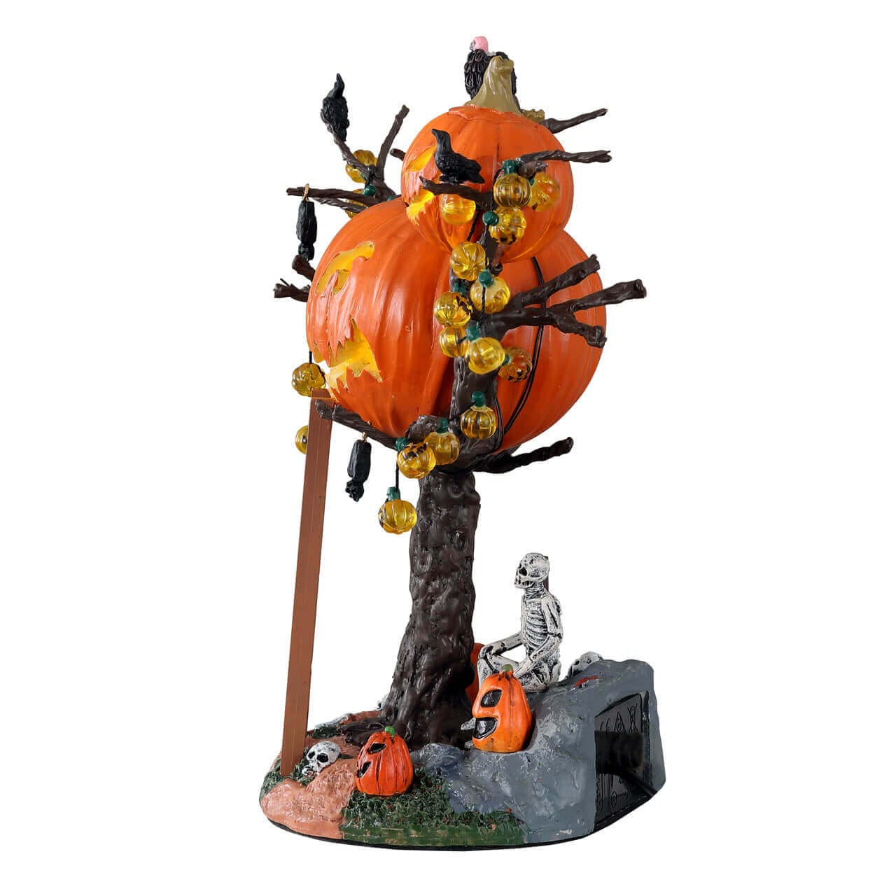 lemax-pumpkin-tree-house-maison-citrouille-lumineuse-spooky-town image 3