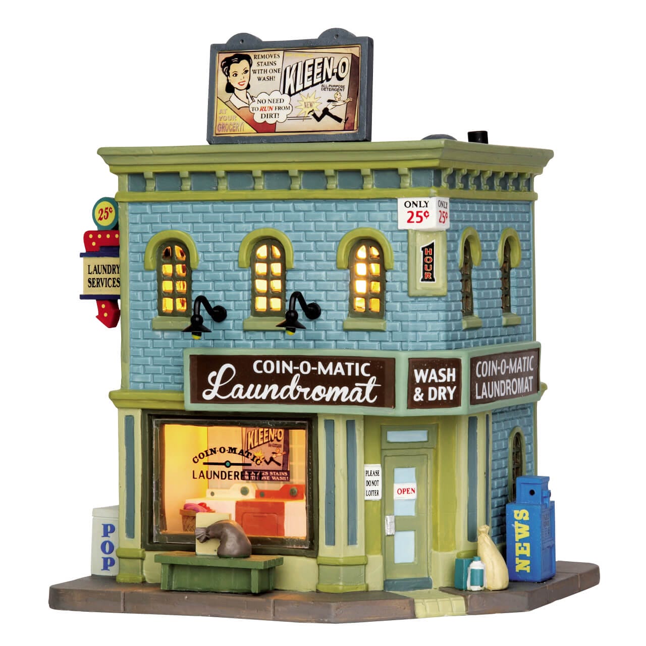 lemax-coin-o-matic-laundromat-laverie-village-miniature image 1