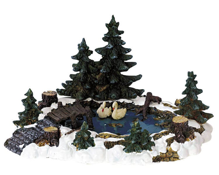 lemax-pine-haven-pond-tang-miniature-village-de-no-l image 1